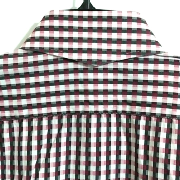 ENGLISH LAUNDRY BLACK WHITE GINGHAM SHIRT - Picture 9 of 11